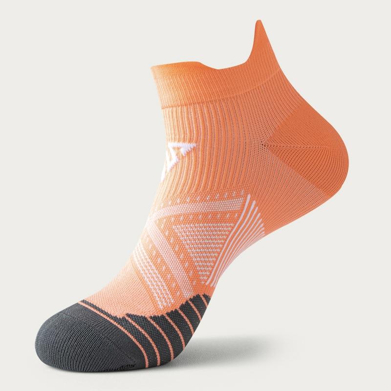 Männer Frauen Lauf Socken Sommer Schnell Trocknend Atmungsaktive Outdoor Sport Socken Professionelle Fitness Gym Marathon Reiten Radfahren Socken Men EUR 39-44 orange