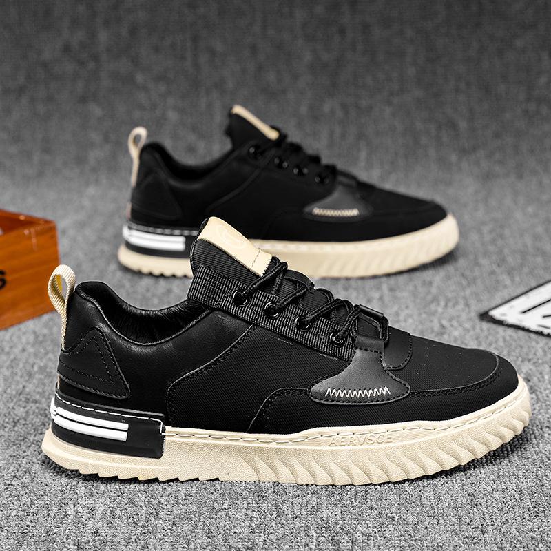 Marke Leder Männer Casual Schuhe Weiß Herren Walking Schuhe Bequeme Plattform Schuhe Mode Skateboard Schuhe Männlichen Turnschuhe 44