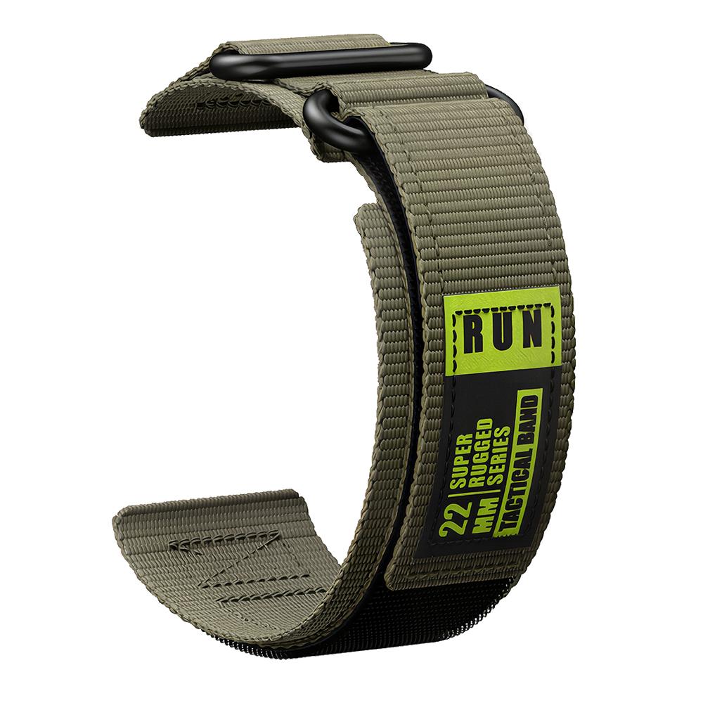 22mm Klettverschluss Nylon Uhrenarmband für Suunto Vertical 2/RACE S/Run/Ocean Sport Ersatz-Armband für Suunto 5 9 Peak Pro 22mm armee grüne