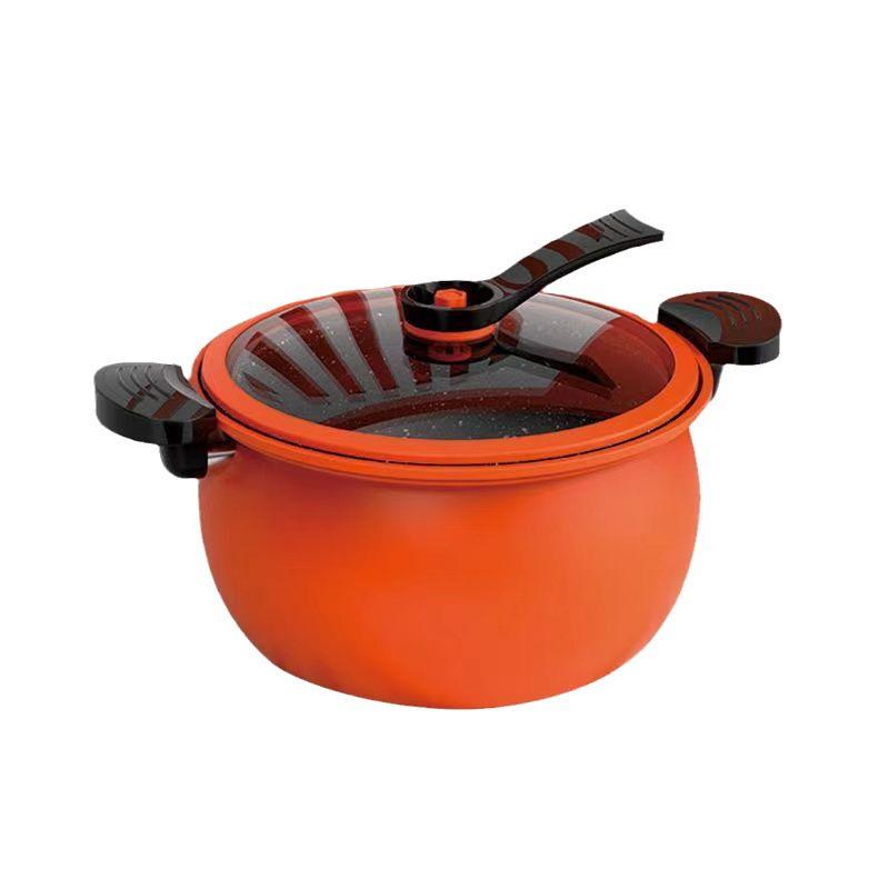 Pummeliger Induktions-/Gas-Mikrodruckkochtopf & Suppentopf mit hoher Kapazität 8L Orange Chubby