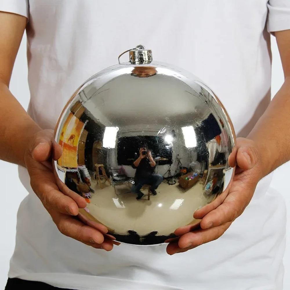 12/15/20CM Riesenkugel für Weihnachten 6 Farben Weihnachtsbaumkugeln Große Weihnachten Dekokugel Schaufenster 12cm silber