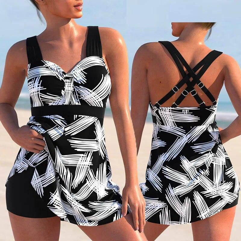 2024 hohe Taille Bikini Sexy Badeanzug Frauen Sommer Badeanzug Bikini Set Plus Size Bademode Frauen Strand Schwimmen Bikinis Set L weiß/schwarz