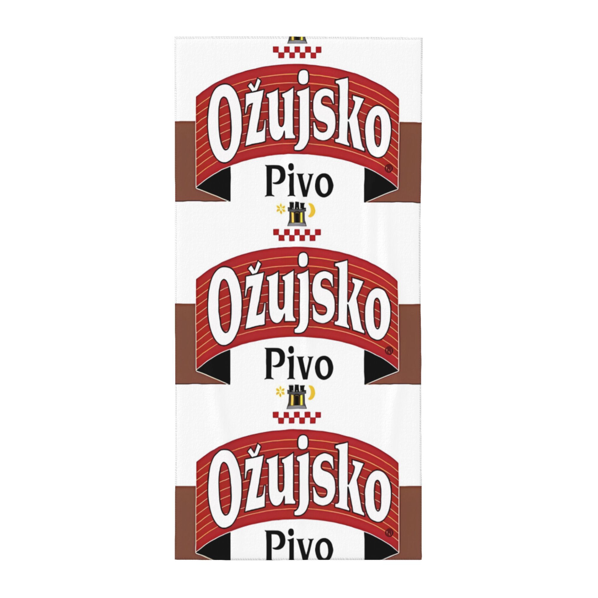 1 Stück Ozujsko Bier Kroatien Strandtuch für Reise Baden Schwimmen Camping Zubehör 50X100CM red