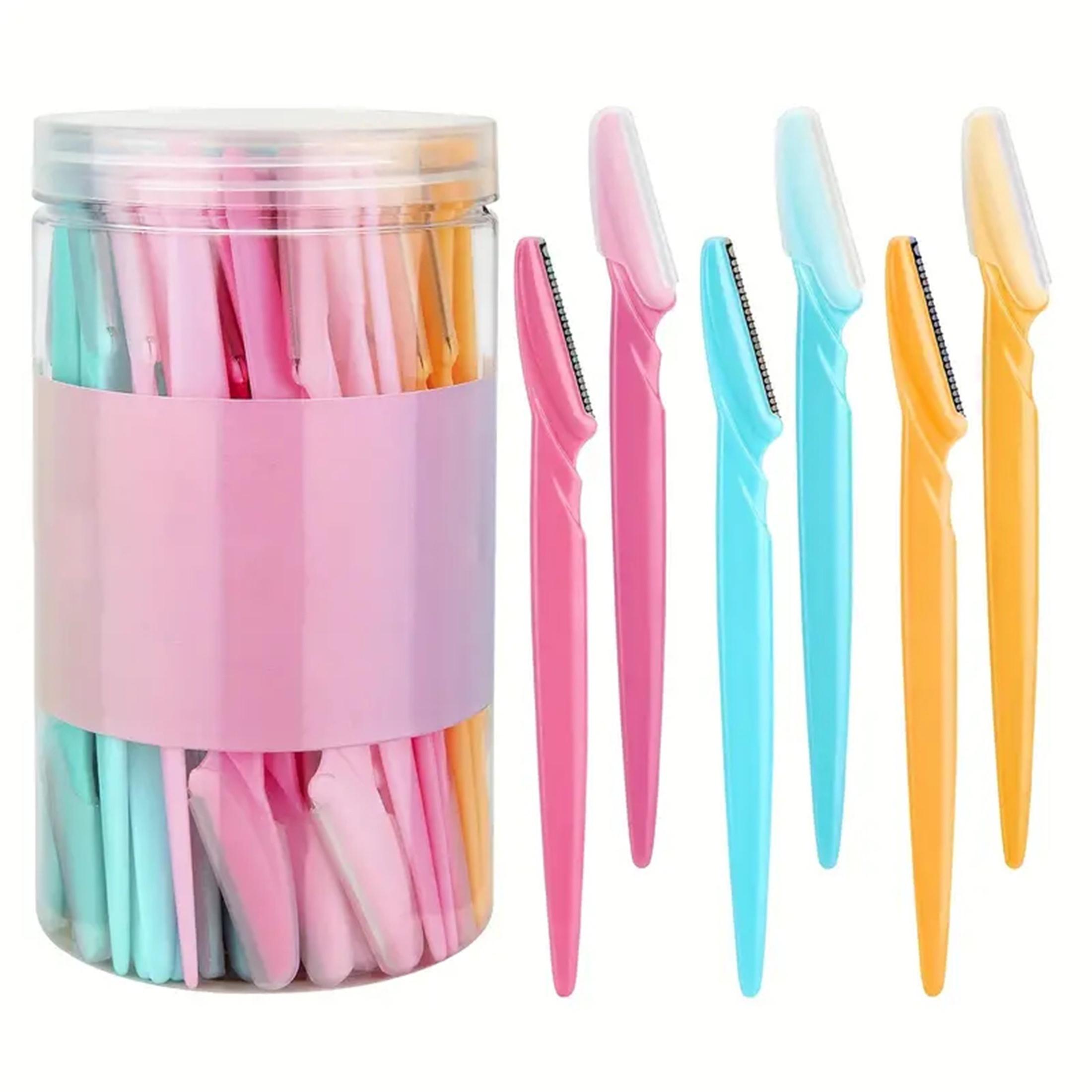 30 Pcs Augenbrauen Rasierer Für Frauen Mehrzweck Gesichts Rasierer Haar Entfernung Sicherheit Augenbrauen Trimmer bunt