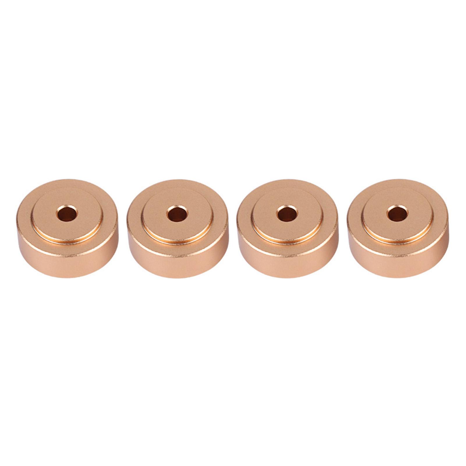4PCS 20*8mm Aluminium Legierung Verstärker Füße Stoßdämpfer Verstärker Pads Füße Gold