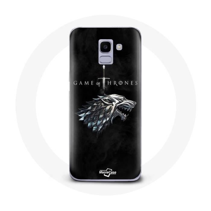 Hülle für Samsung Galaxy A6 2018 Game of Thrones Staffel 8 Game of Thrones House Stark Logo Hallo