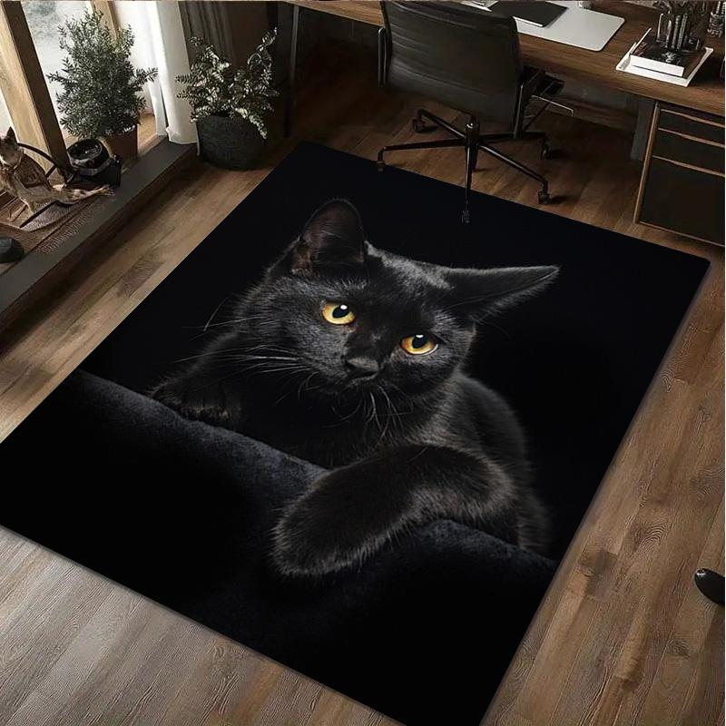 1 Stück Teppich mit Katzenmuster - Heimdekoration Teppich für Wohnzimmer Schlafzimmer Bodenbelag Computerstuhl Bereichsteppich 40x60cm( 15x23in )