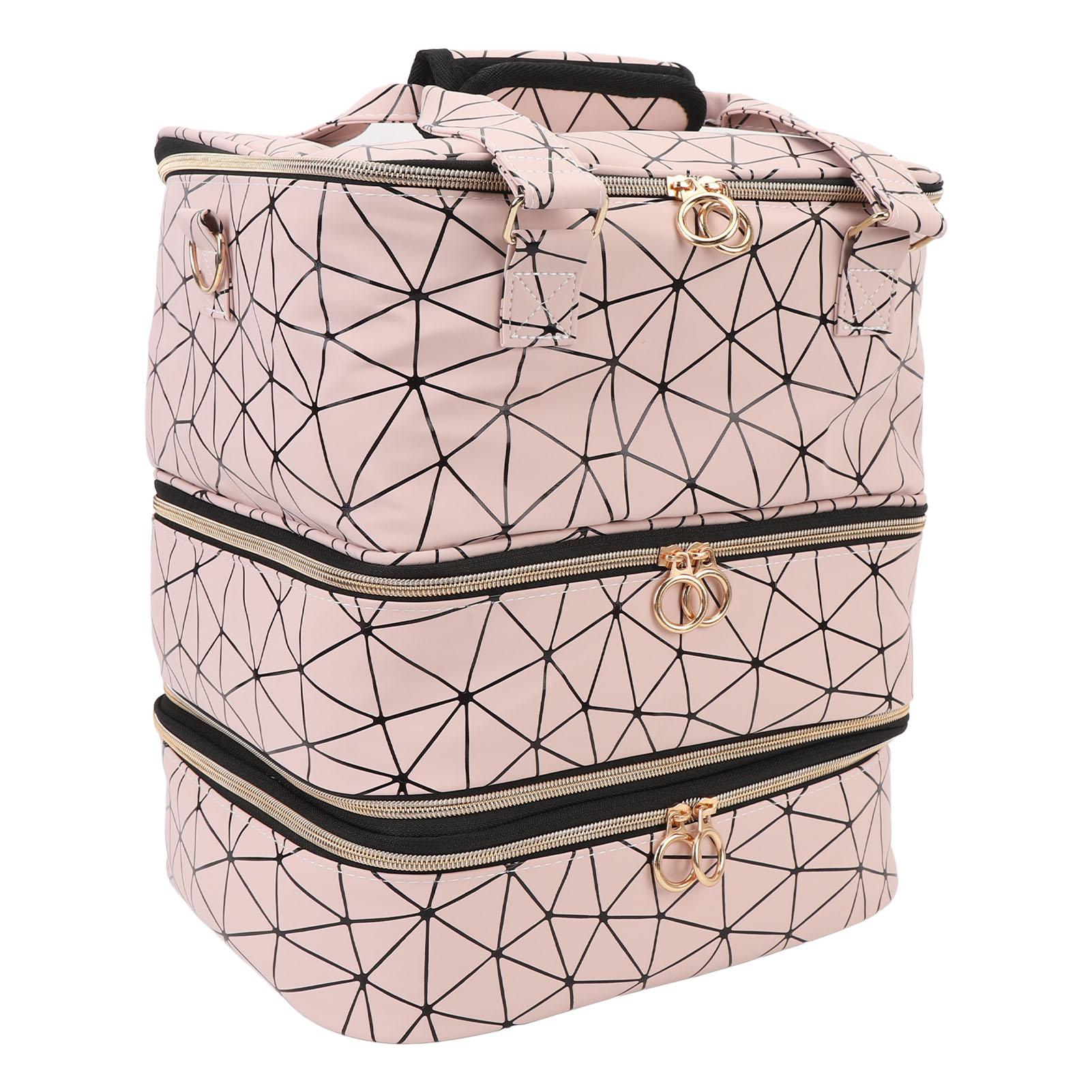 Nagellack Organizer Tasche fasst 84 Flaschen Nagellack 3 Lagen Abnehmbare Nagellack Aufbewahrungstasche