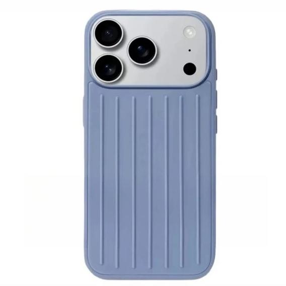 Business SLE Premium Aluminiumlegierung 3D Wellblech Stilvolle Hülle für IPhone 17 Pro Max 16 15 14 13 Eiskaltes Metallrückwand Kofferfelge RIMOWA Abdeckung iPhone 16 licht lila