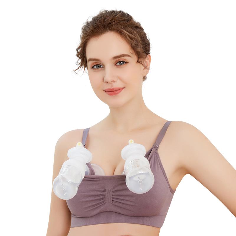 Still-BH, Milchpumpe, spezieller Schwangerschafts-BH, freihändige Schwangerschaftskleidung, Stillzubehör, Pump-BH, kann den ganzen Tag getragen werden 2XL