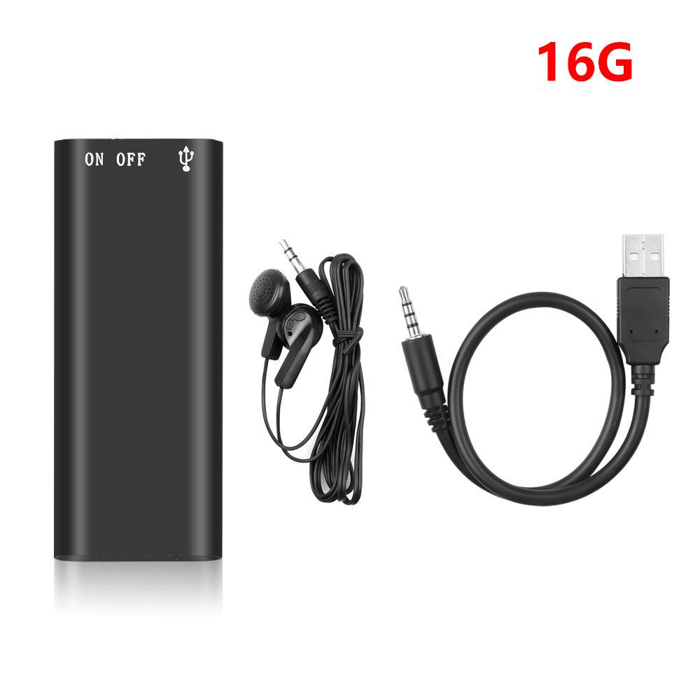 Kleinstes 8 GB professionelles Diktiergerät, digitales Audio-Mini-Diktiergerät + MP3-Player