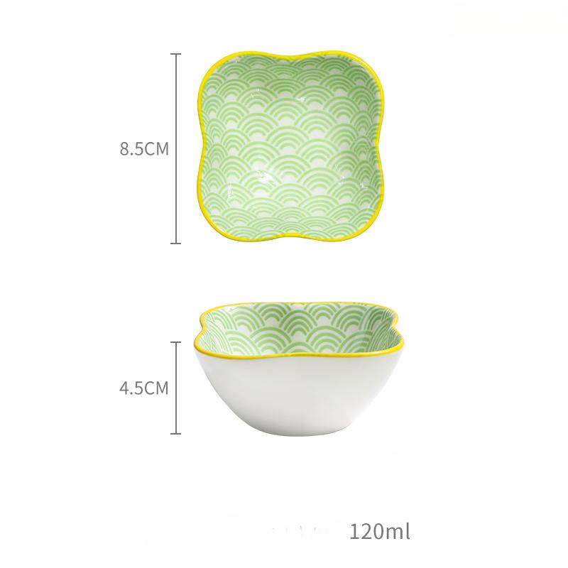 Japanischer Dessertteller aus Keramik, Obstregal, kreativer kleiner Teller, Geschmacksteller, Dip-Teller, Barbecue-Hotpot, Restaurant-Snackteller beige