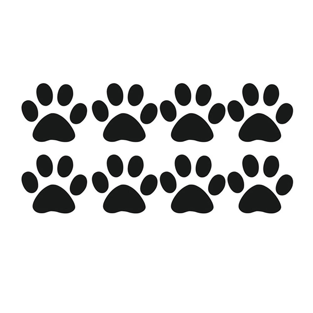 Niedliche Katzenpfoten-Fußabdruck-reflektierende Auto-Styling-Fahrzeug-Aufkleber, Aufkleber, Dekoration, Auto-Aufkleber schwarz