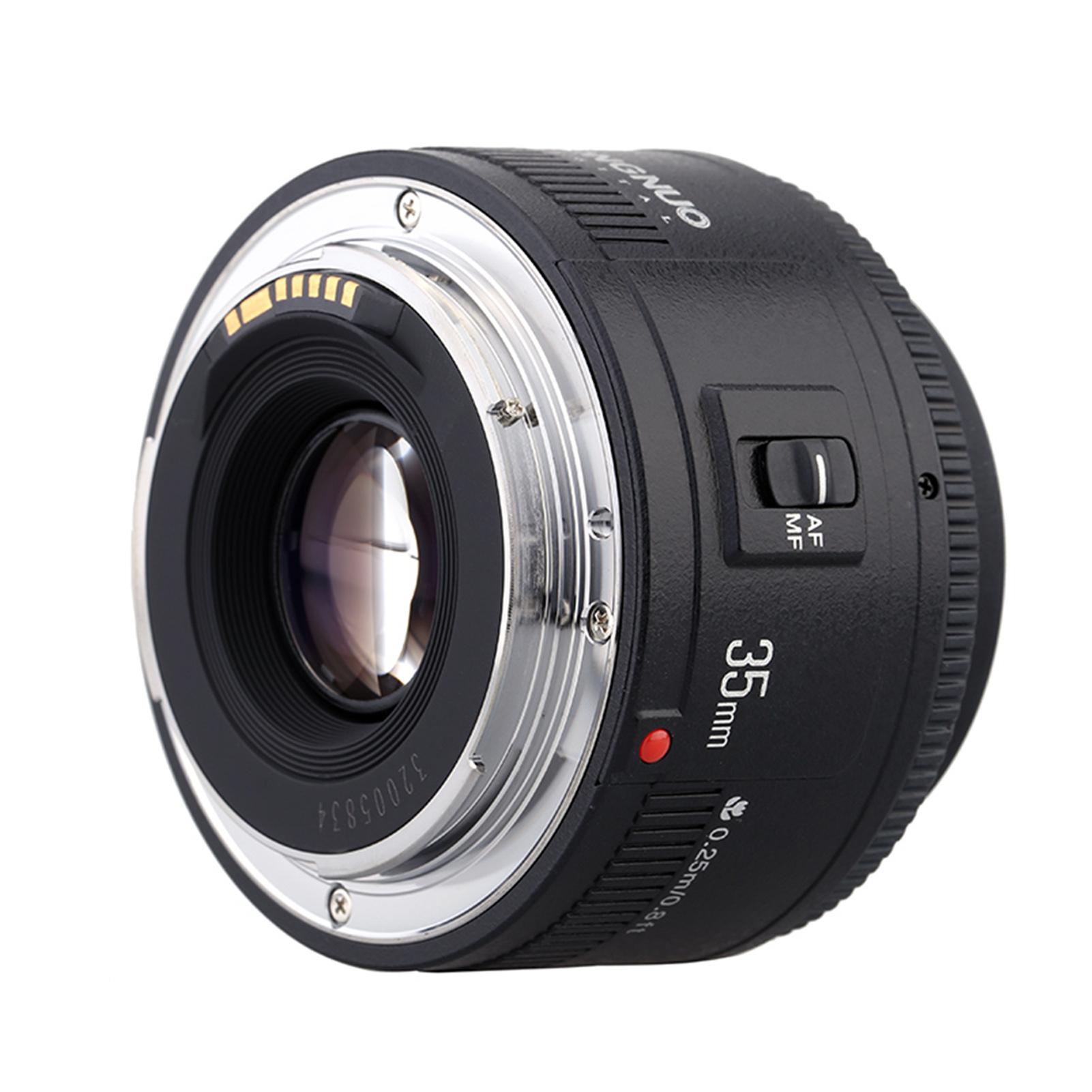 Yongnuo YN35mm F2 Objektiv 1:2 AF/MF Weitwinkel Fest/Prime Autofokus Objektiv für Canon EF Mount EOS
