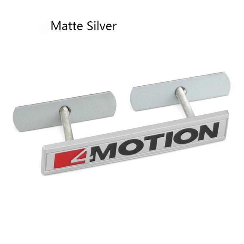 4 Motion Logo Autoaufkleber Emblem Abzeichen Aufkleber Fronthaube Kühlergrill für Mul/tivan Ti/guan GO/LF Po/lo Tigu/an Je/tta Hig/hline 4motion Touareg Grille Badge grau/silber