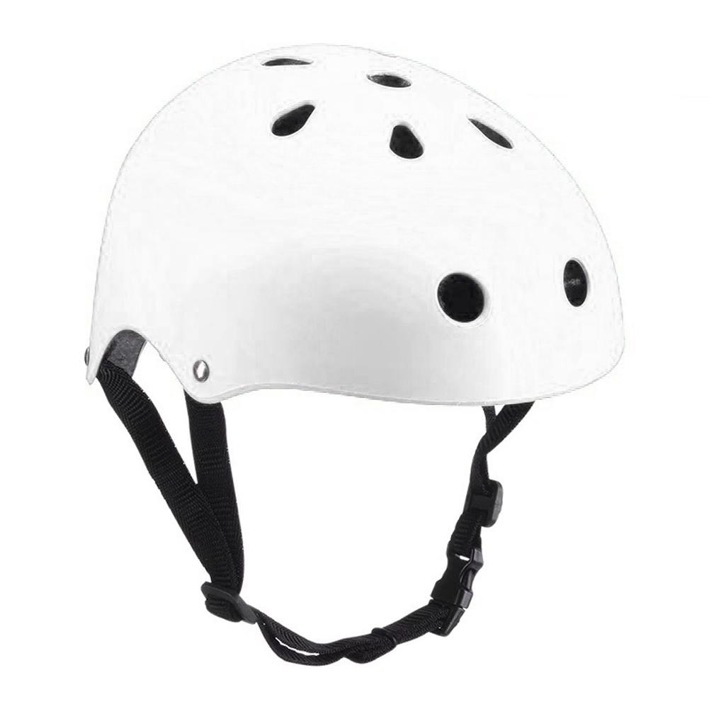 Zyklus Skateboard Helm Roller Skating BalanceBike Helm Kind Erwachsene Skating Roller Helm L weiß