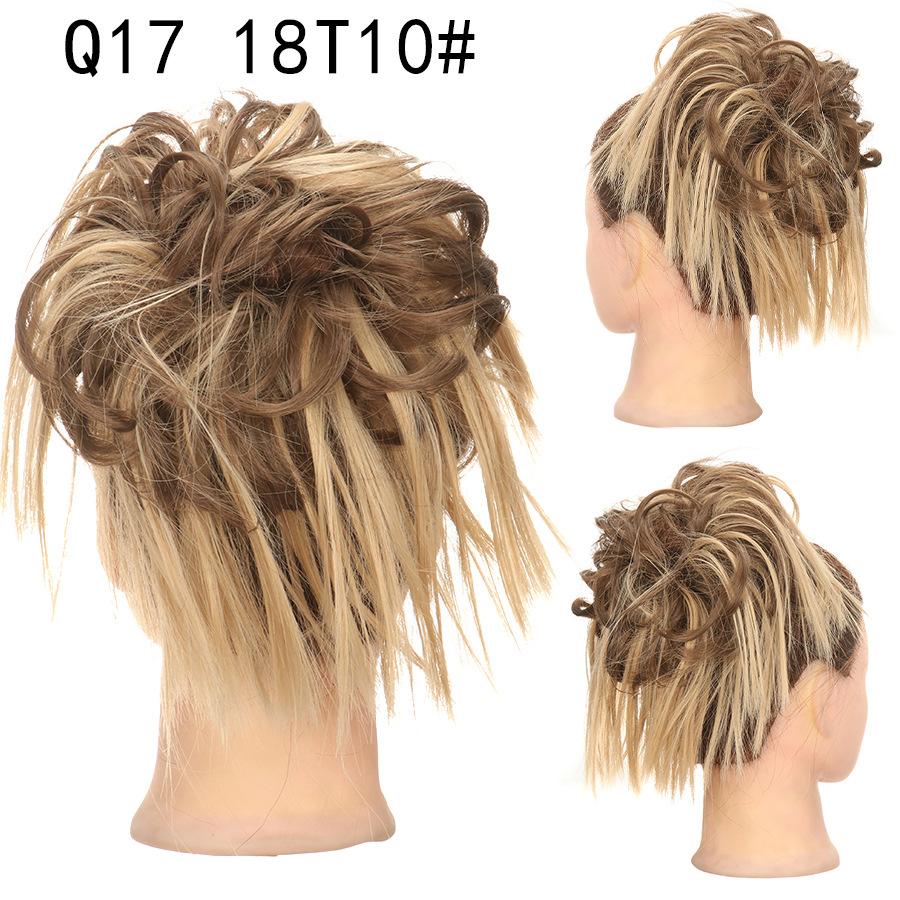 Zerzauste Hochsteckfrisur Messy Bun Haarteil Pferdeschwanz mit Gummiband Hochsteckfrisur Synthetische Haarverlängerungen Scrunchies Pferdeschwanz Haarteile für Damen
