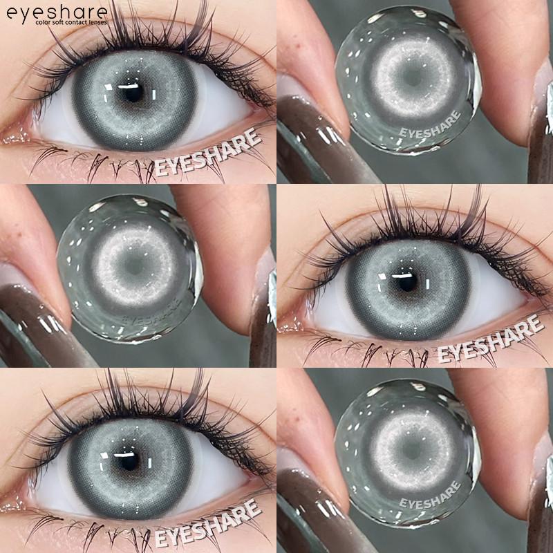 EYESHARE Anime Cosplay Kontaktlinsen Farbige Kontaktlinsen Halloween Anime Softlinsen Koi Weiß Silber Pupillenlinse