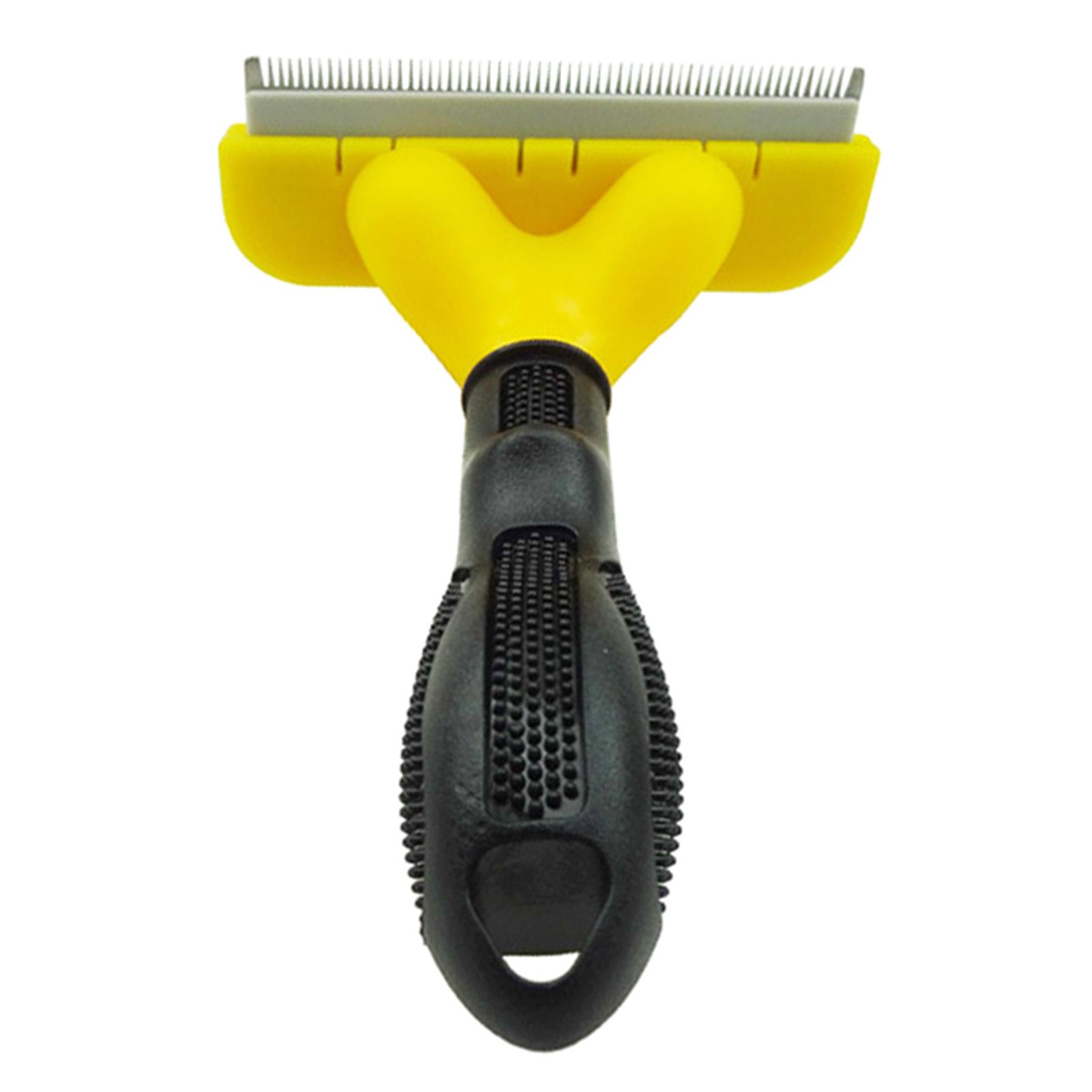 Haarentfernungsbürste für Haustiere Selbstreinigend Verhindet Knotenentfernung Hundepflegekamm für langhaarige Haustiere