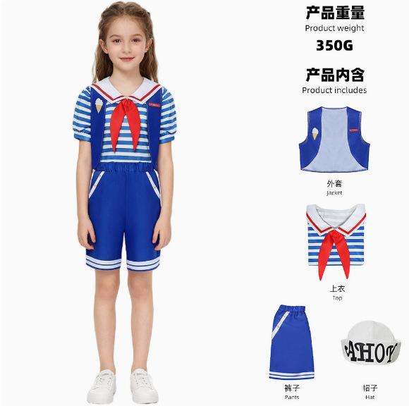 Halloween Stranger Things Stranger Things 5 Cosplay Kostüm Cosplay Bühnenkostüm A Adult 190 blue