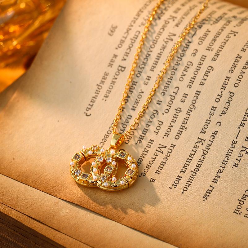 Trendige Doppel-C-Ohrstecker: Schicker & Luxuriöser Modeschmuck 18K