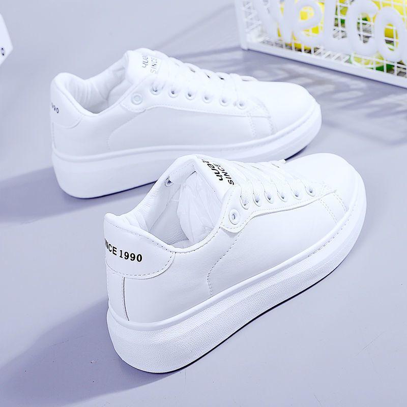 Kleine weiße Schuhe weibliche atmungsaktive Ins Student koreanische Version Skate Schuhe flache Sport Casual Schuhe 38 weiß