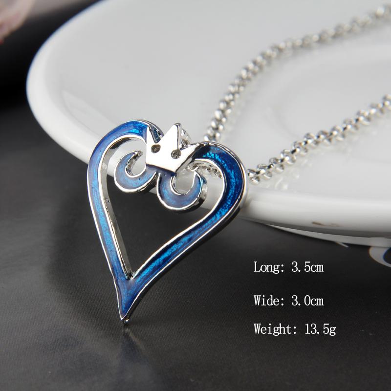Kingdom Hearts Cosplay Halskette aus Metalllegierung, Zeichentrickfilm Sora X-Anhänger, Darts-Seilkette, Herrenschmuck, Accessoires, Geschenke