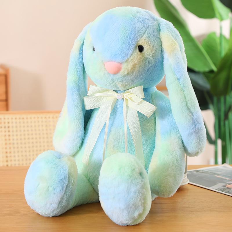 30/42/60 cm Niedlichen Kaninchen Plüsch Spielzeug Gefüllte Weiche Tier Bunte Bunny Puppe Baby Kinder Spielzeug Geburtstag geschenk Weihnachten Geschenk Für Mädchen 30cm blau