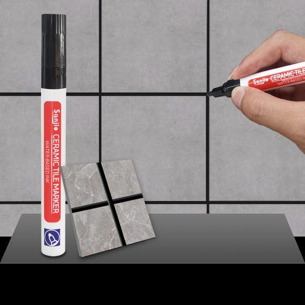 1 stück Wasserdicht Weiß Wand Fliesen Marker Stift Mörtel Reparatur Lücke Reparatur Bad Boden Naht Farbe Füllen Bau Werkzeuge