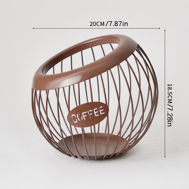 Desktop-Ornament, Präsentationsständer für Cafés und Bars, offenes Aufbewahrungsregal für Kaffeekapseln, Aufbewahrung zu Hause für Süßigkeiten und sonstige Gegenstände