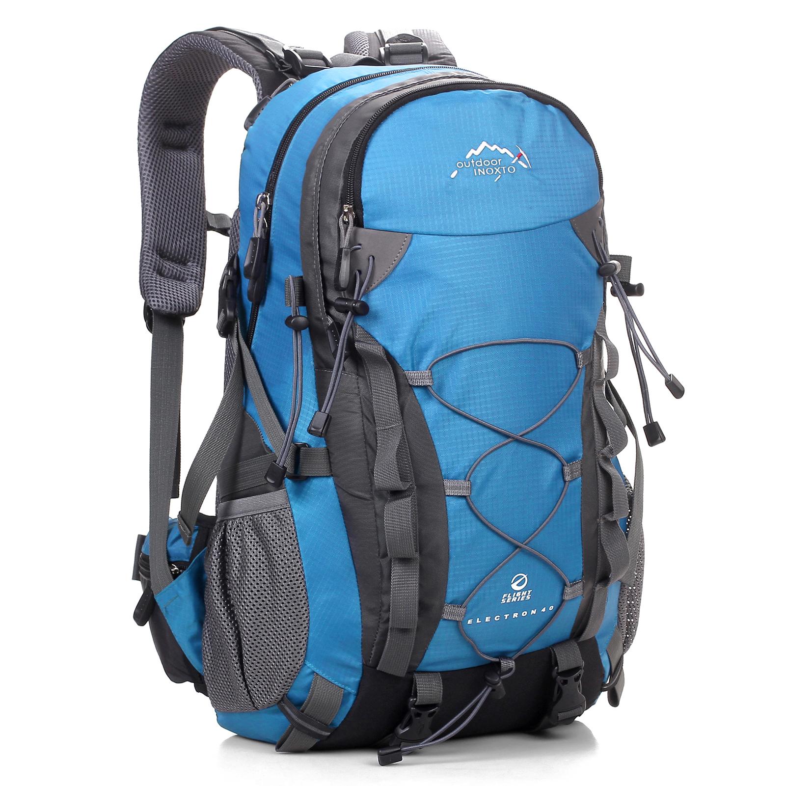 40L Männer Frauen Trekking Rucksack Bergsteigen Tasche Outdoor Reise Zelt Rucksack für Camping Wandern blau