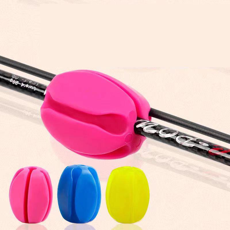 2 stück farbe zufällig Angelrute Feste Kugel Stange Ball Mini Schutz Anti-Kollision Stange Retractor Angelrute Stopper angeln Zubehör 2pc color random