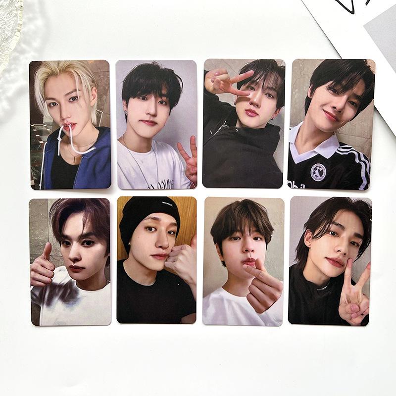 Stray Kids ROCK-STAR Album 8 Stück Fotokarten Set Kpop Idol Lomo Karten Hohe Auflösung Mitglieder Foto Karten Sammlung Fan Support Geschenk Merchandise 2