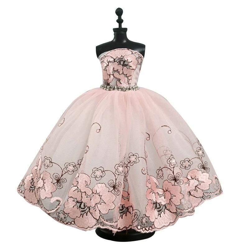 Mode Ballett Kleid Für Barbie Puppe Outfits 1/6 Puppen Zubehör Tanzen Kleidung 3-schicht Rock Strass Party Kleid Kinder spielzeug hellbraun