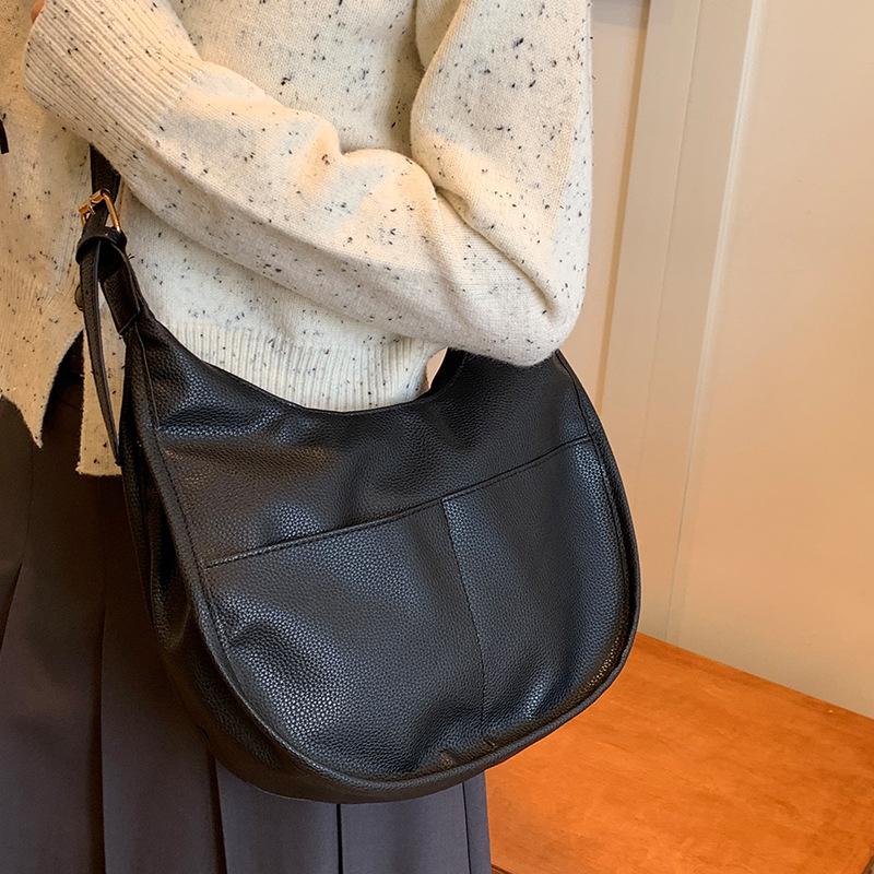 Große Kapazität Tasche Koreanische Neue Mode Wald Knödel Tasche Vielseitige Casual Umhängetasche Schulter Tasche white