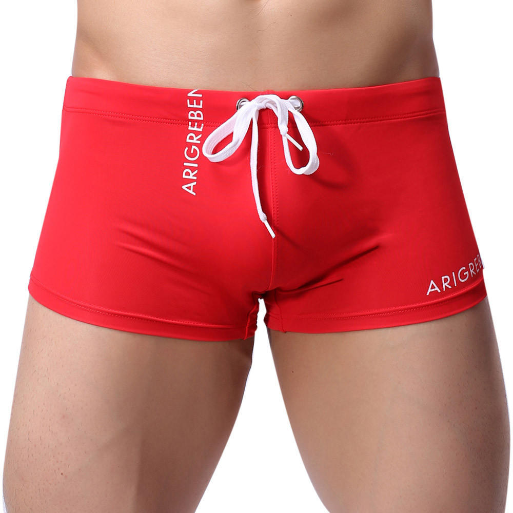 Neue Badeshorts für Herren, Badehose, Badehose, RD/XL L rot