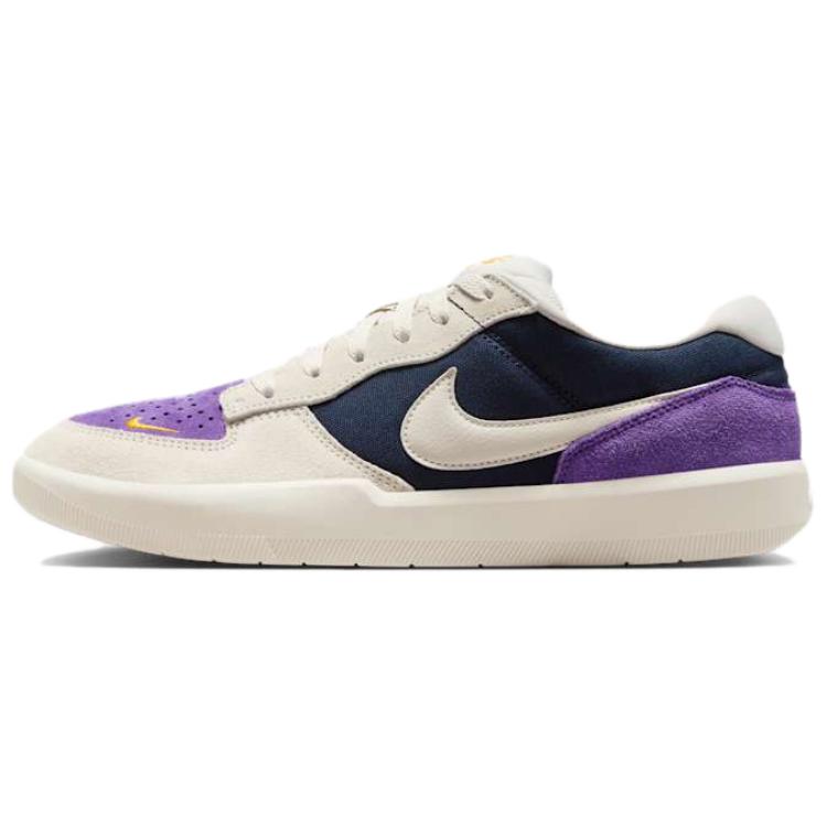 Nike SB Force 58 Abriebfest Atmungsaktiv Low Top Skateboard Schuhe Herren Beige Lila Skateboard Schuhe DV5477-403 38