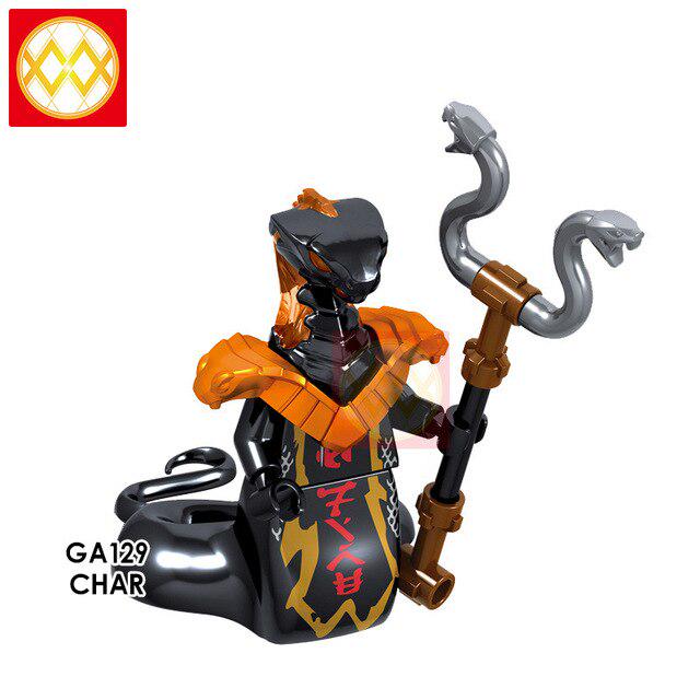 Einzelne Spielzeuge Ninja-Blöcke Akita-Bausteine Kinderspielzeug Keine Box weiß