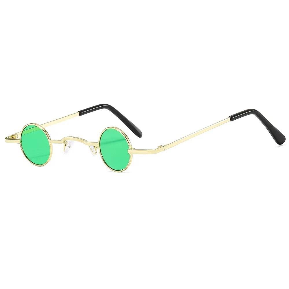 Minibrille, Hip-Hop-Brille, Retro-Prince-Brille mit kleinem runden Rahmen, Requisiten-Sonnenbrille.