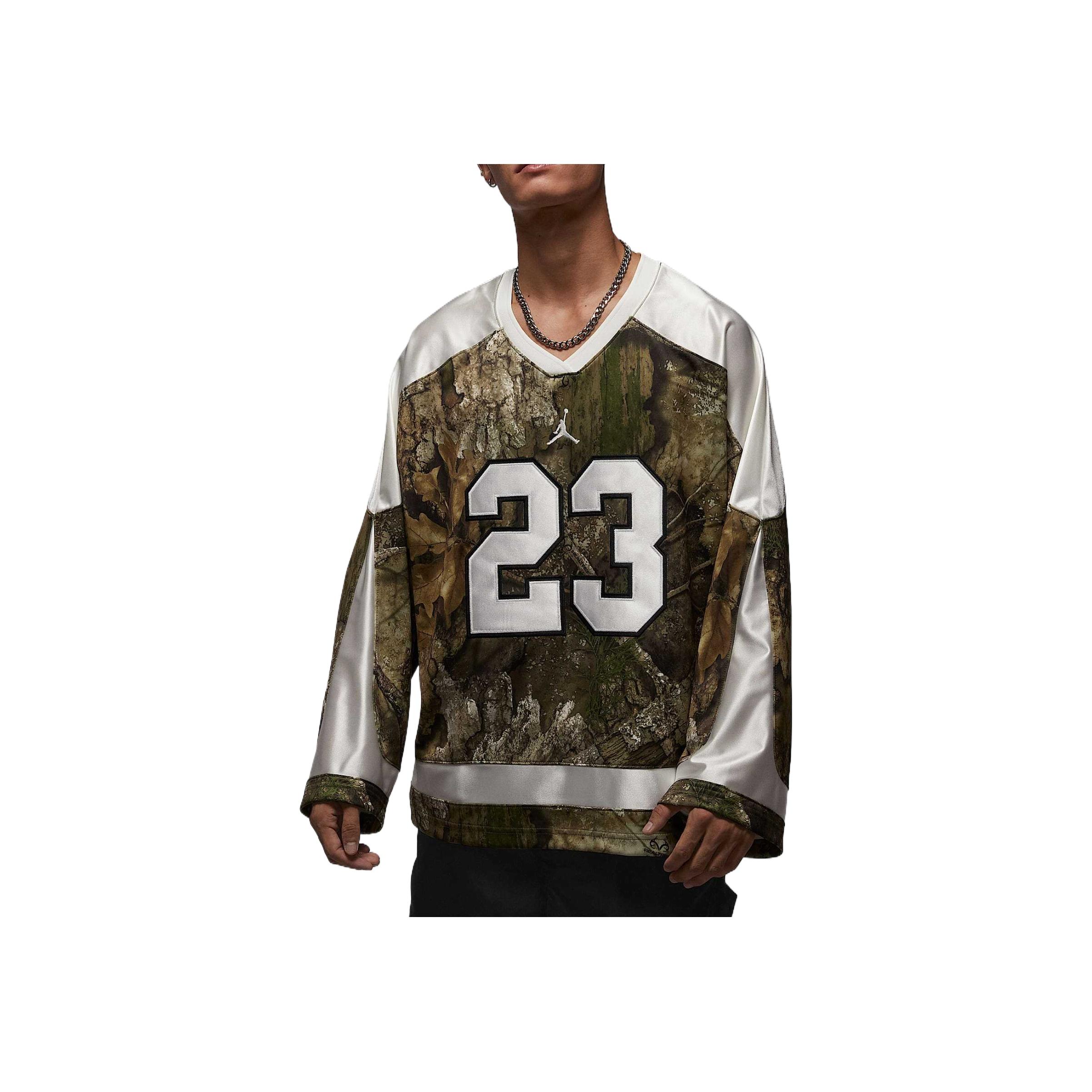 Jordan Brooklyn 23 Realtree Hautfreundlich Bequem Eishockey Langarmtrikot Herren Trikot IB3965-222 M