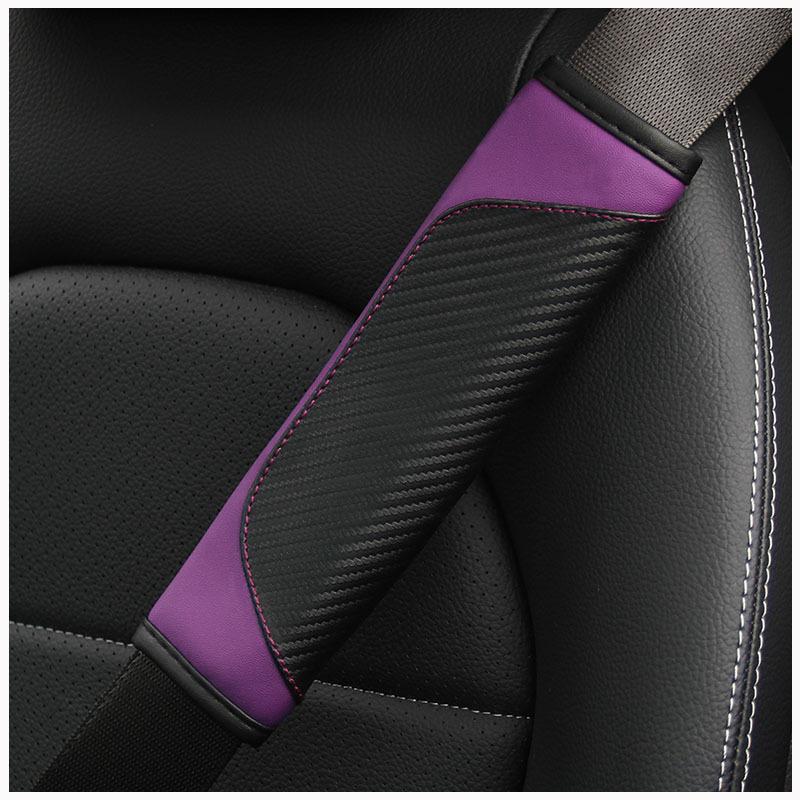 Sicherheitsgurt aus PU-Leder, Schulterabdeckung, atmungsaktiver Schutz, Polsterung, Zugang zum Innenraum, Autozubehör, 2 Stück
