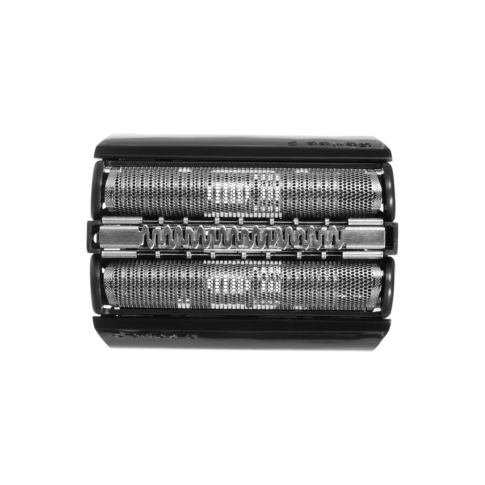 52B Elektrorasierer-Ersatzkopf, kompatibel mit Braun Series 5 Rasierer-Ersatzfolie und schwarz