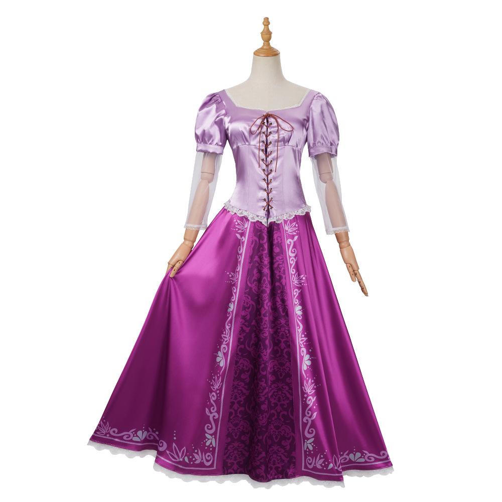 Anime Rapunzel Prinzessin Cosplay Kostüm für Mädchen Frauen Rock Kleid Fantasia Halloween Karneval Party Rolle Cartoon Outfit XXXL