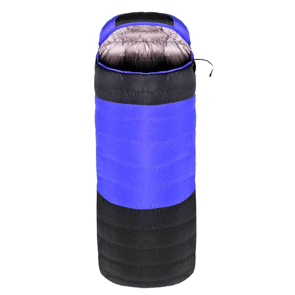 Beheizter Schlafsack für Erwachsene, USB-betriebenes Heizkissen, wasserdichter warmer Camping-Schlafsack mit blau