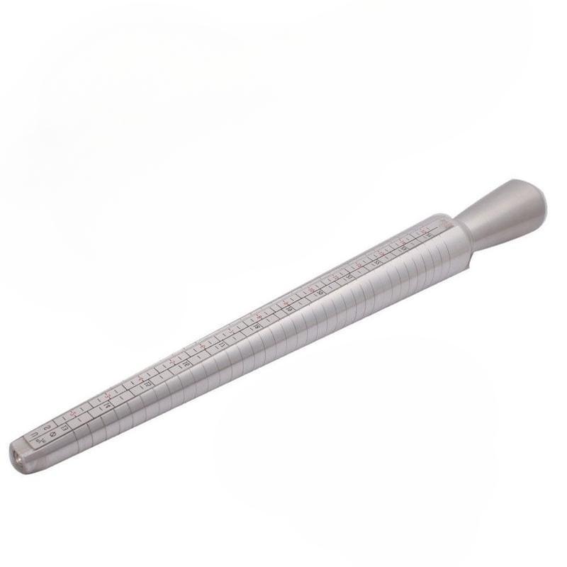 Ringgrößenmesser aus Metall, Dorn, Fingergrößenmessstab, Standardwerkzeug, Schmuckzubehör B