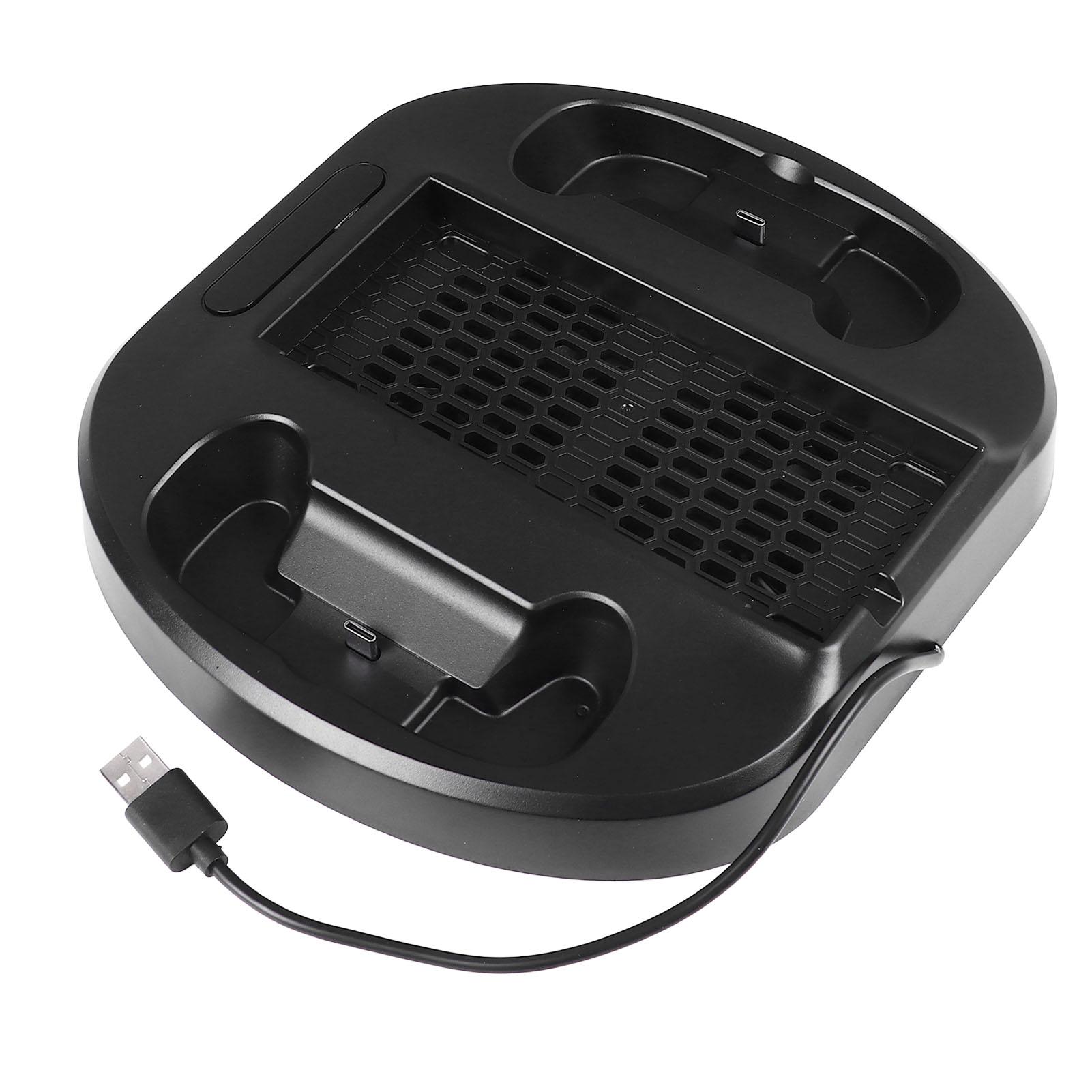 Konsolen-Kühlständer, USB-betriebenes Dual-Controller-Ladegerät, Spielkonsolen-Kühlstation für XBOX