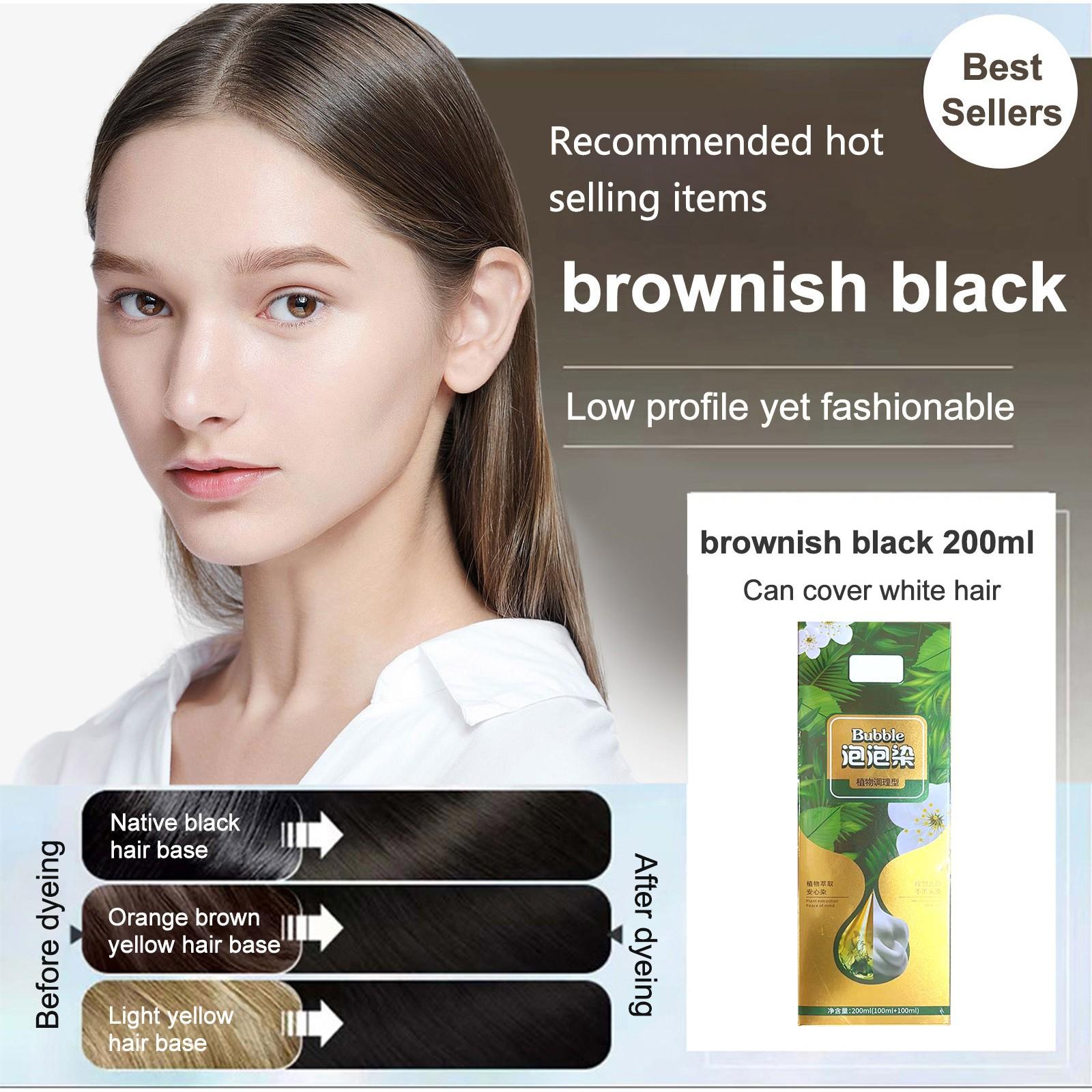 Bubble Hair Pflanzenhaar Seidig Schönes schwebendes Haar Verletzt Die Kopfhaut Nicht Verletzt Das Haar Nicht, Wird Für Graues Haar Verwendet Color Bubble 200ml One Size