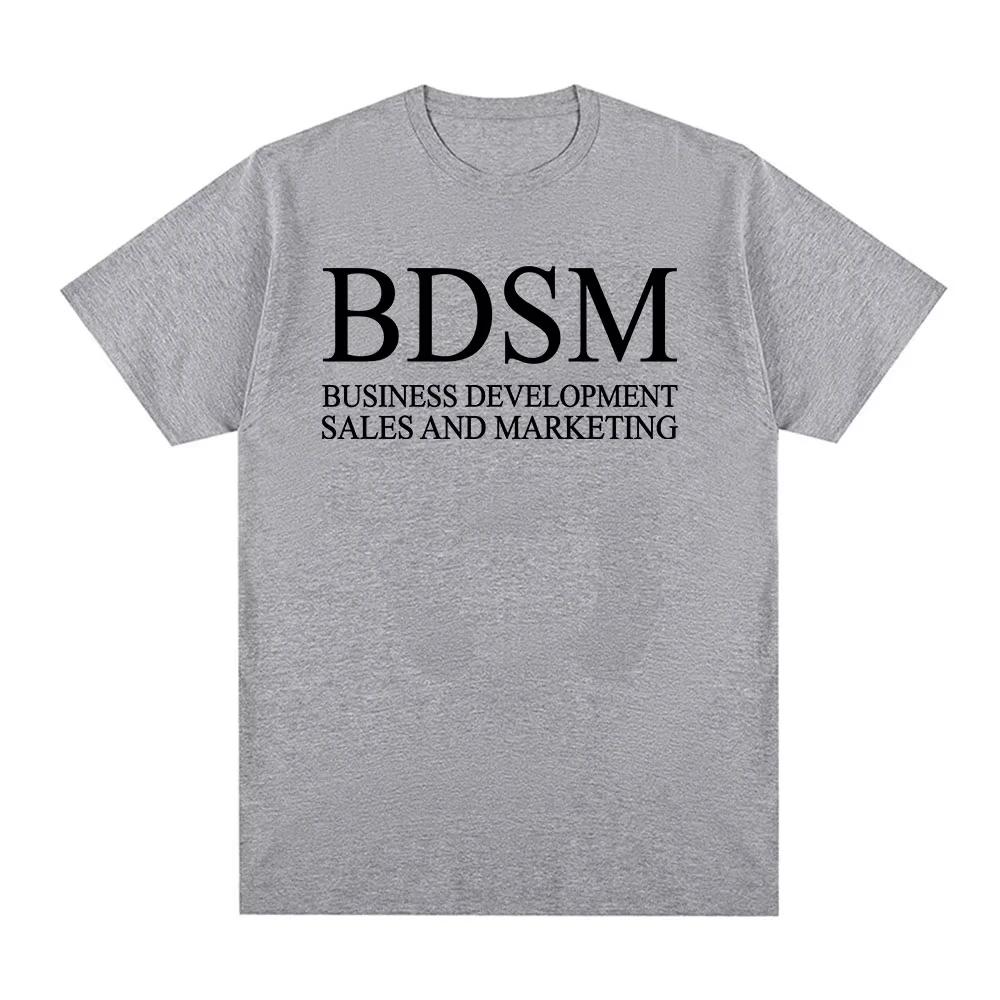 BDSM Business Development Vertrieb und Marketing T-Shirt Herren Damen Mode Harajuku Männliches T-Shirt Hohe Qualität Baumwolle Lässiges T-Shirt L grün