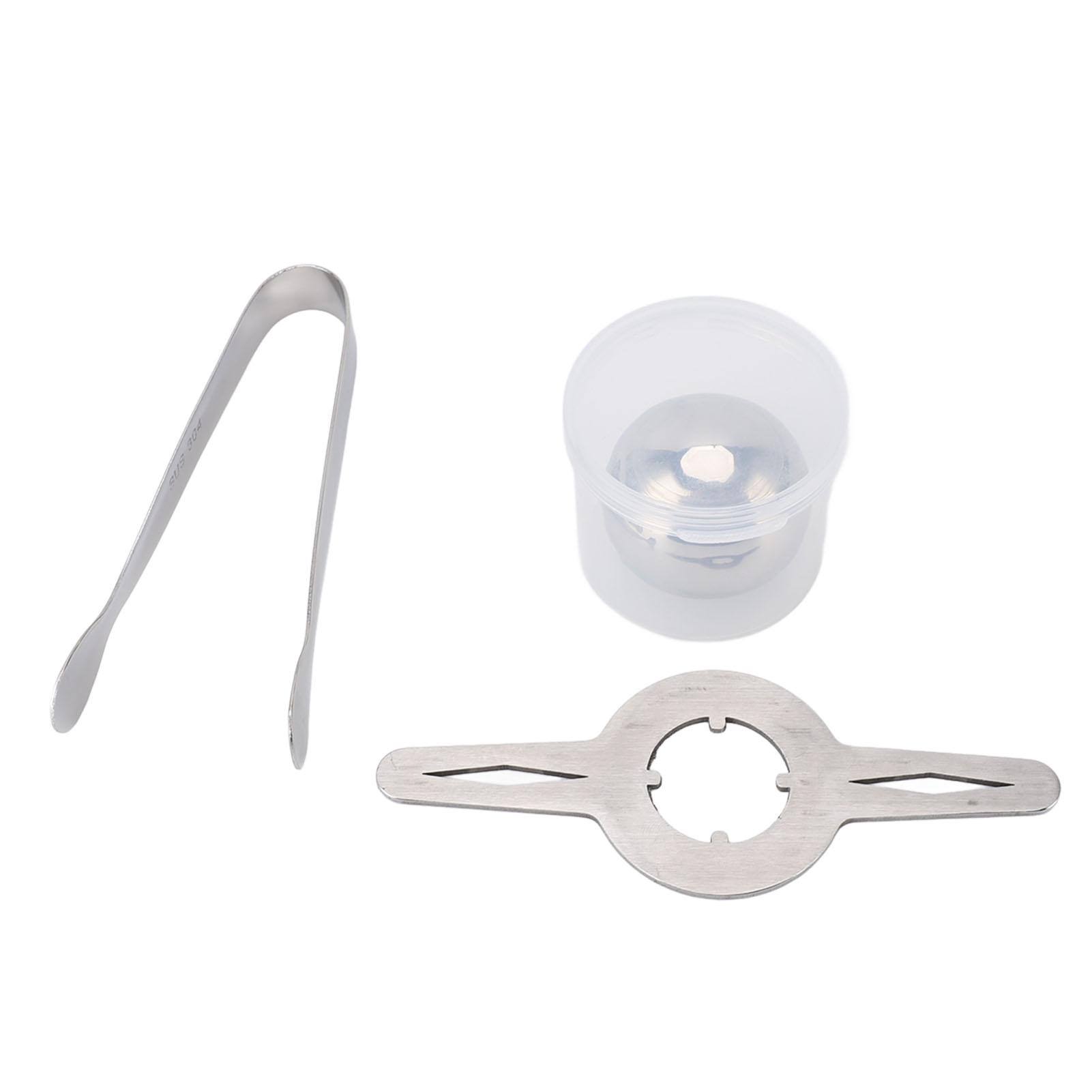 Kaffee-Gefrorener Ball, wiederverwendbarer Kaffee-Kühlball aus Edelstahl mit abnehmbarem Gestell für zu Hause L