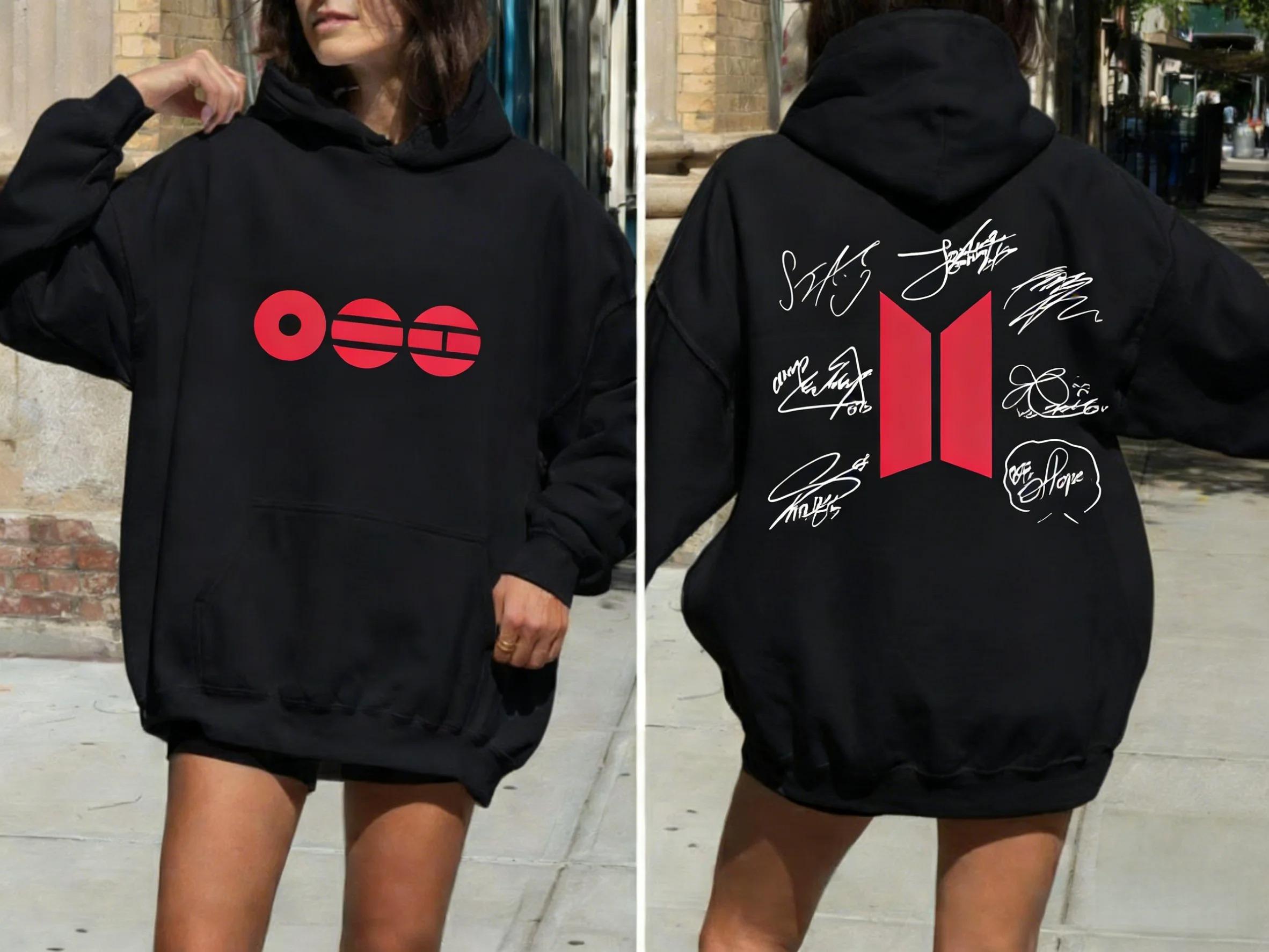Heiße Verkäufe 2026 BTS Welttournee Baumwoll-Hoodies für Herren und Damen Radsport-Sweatshirts Mode Lässig Fan-Geschenke Hoodies Herbst_Winter XXXL blau